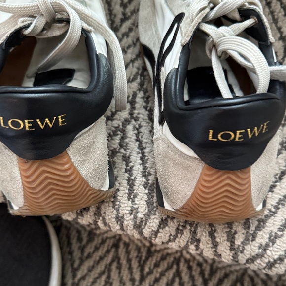 Loewe Women's Black, White, and Tan Sneakers - Picture 5 of 10